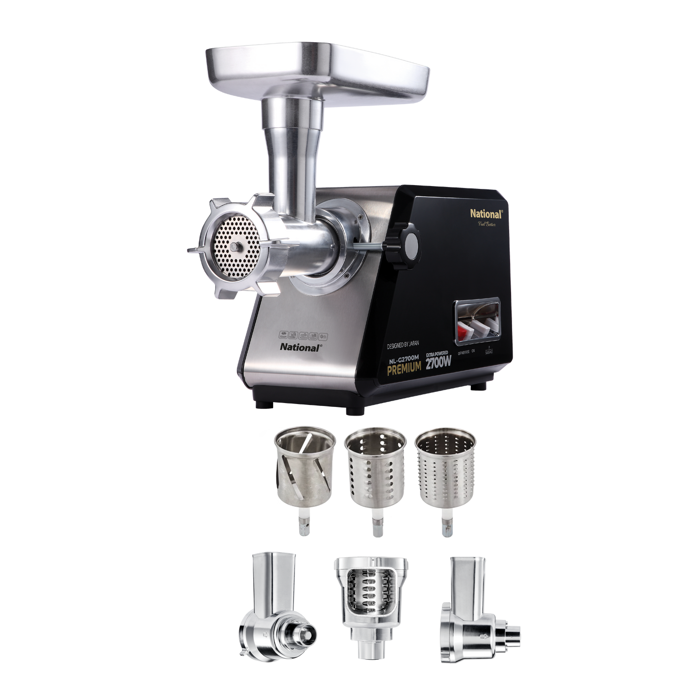 2700W MEAT GRINDER (WITH 5-IN-1 GRATER FEATURE)